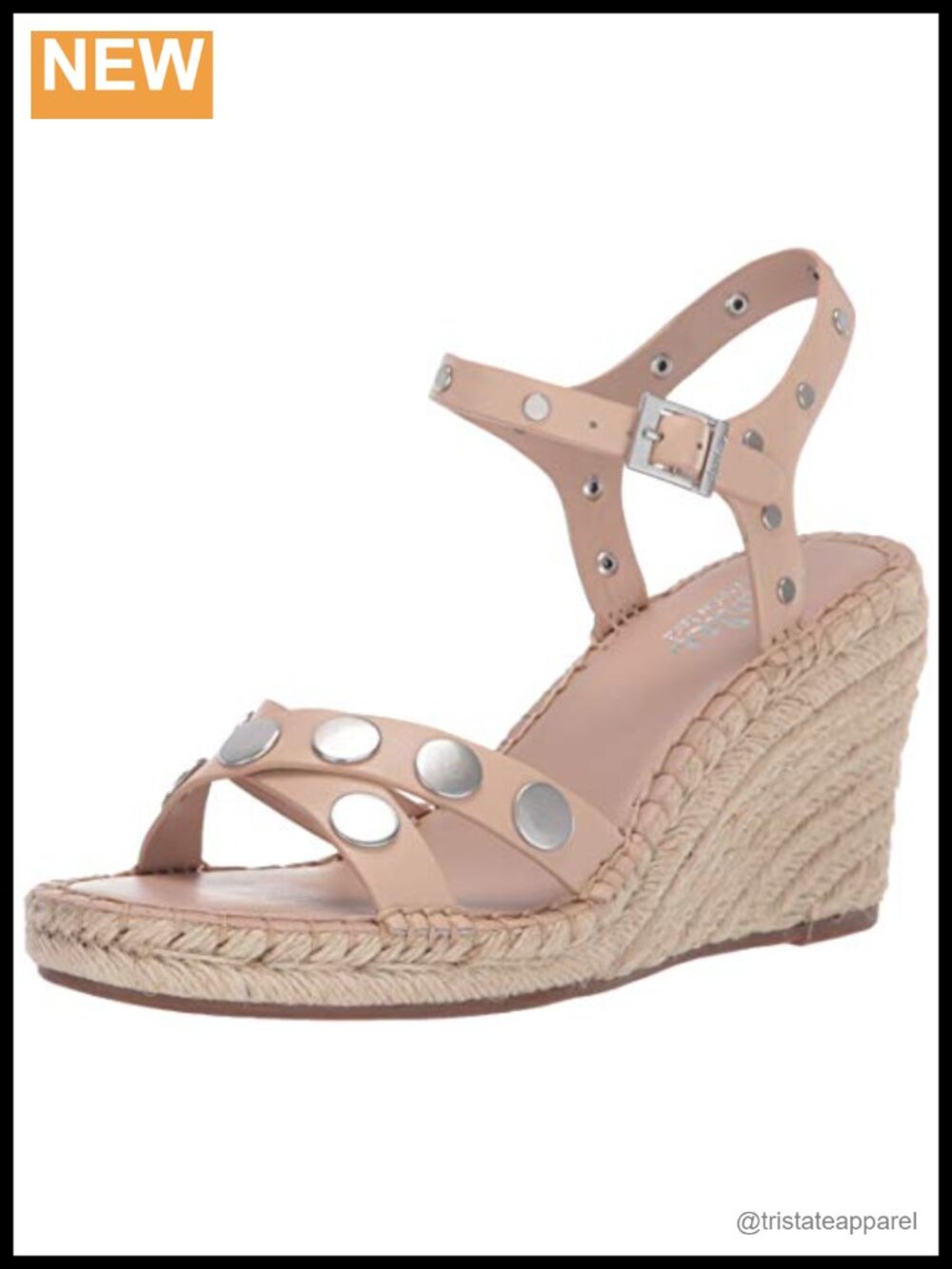 Faux Leather Wedge Sandals Ankle Strap Buckle Open Toe Padded
